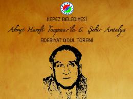Ahmet Hamdi Tanpınar Edebiyat Ödülleri Töreni